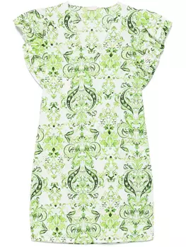 LIU JO мини-платье с принтом пейсли, зеленый