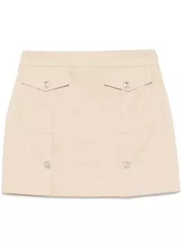 LIU JO мини-юбка с регулируемыми разрезами, нейтральный