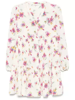 LIU JO платье мини с цветочным принтом, белый