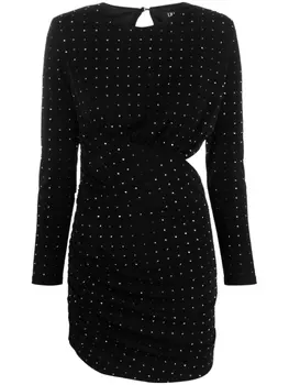 LIU JO платье мини со стразами и вырезами, черный