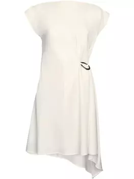 LIU JO платье с драпировкой, белый