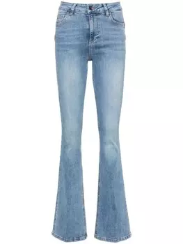 LIU JO расклешенные джинсы с высокой посадкой, синий