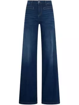 LIU JO Расклешенные джинсы с высокой посадкой, синий