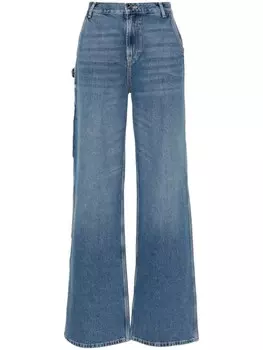 LIU JO расклешенные джинсы с заклепками, синий