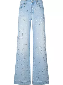 LIU JO Расклешенные джинсы с заклепками, синий