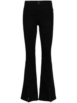 LIU JO расклешенные джинсы с завышенной талией, черный