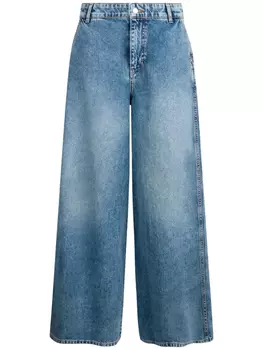 LIU JO расклешенные джинсы с завышенной талией, синий