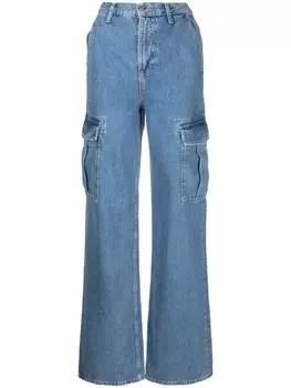 LIU JO широкие джинсы с завышенной талией, синий
