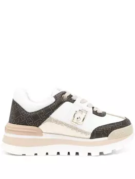 LIU JO слипоны на платформе с логотипом, белый