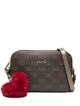LIU JO сумка через плечо с подвеской и логотипом, коричневый