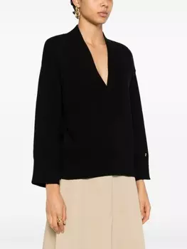 LIU JO свитер с логотипом, черный