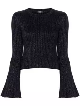 LIU JO свитер с люрексом, синий