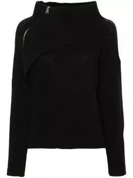 LIU JO свитер в рубчик, черный