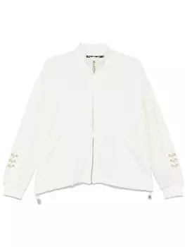 LIU JO толстовка с кристаллами, белый