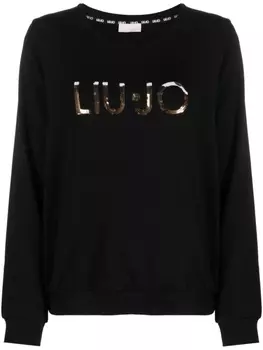 LIU JO толстовка с круглым вырезом, черный