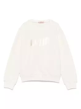 LIU JO толстовка с логотипом, белый