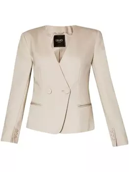 LIU JO Тонкий укороченный блейзер, серый