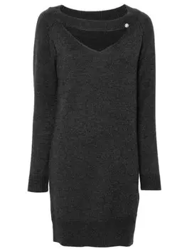 LIU JO трикотажное платье мини, серый