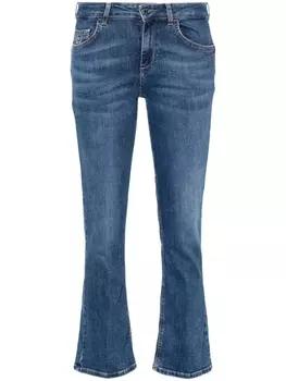 LIU JO укороченные джинсы bootcut, синий