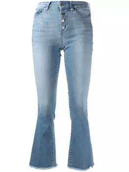 LIU JO укороченные джинсы bootcut, синий