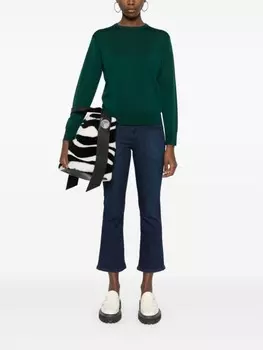 LIU JO укороченные джинсы bootcut, синий