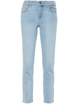 LIU JO укороченные узкие джинсы средней посадки, синий