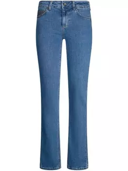 LIU JO Узкие джинсы с драгоценными камнями, синий