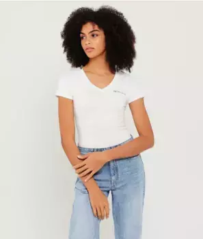 Liv футболка с v-образным вырезом Retro Jeans, белый