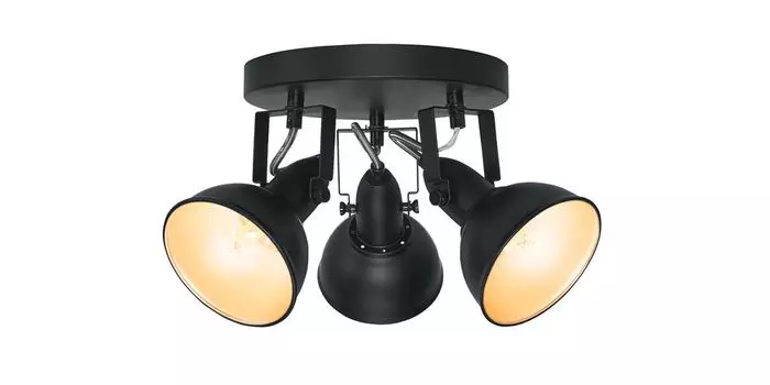 LIVARNO LUX Светодиодный потолочный светильник, круглый матовый черный, поворотный