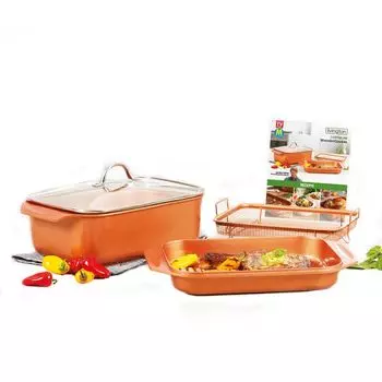 Livington Copperline WonderCooker — посуда 14 в 1 — для всех типов плит MediaShop