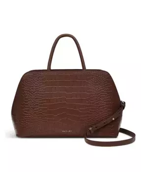 Ливерпуль-стрит 3.0 Средняя сумка-топ с молнией под крокодила Radley London, коричневый