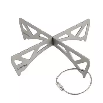 Lixada уличная портативная мини-подставка для духовки из титана/нержавеющей стали, крестовая подставка, кронштейн для плиты, горшок для приготовления на пару для реакторной печи, стойка