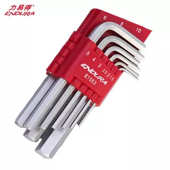 Liyide, 9 предметов, метрический шестигранный ключ с плоской головкой, L-тип, 7-угольная 6-угольная отвертка, набор инструментов E1553 Endura