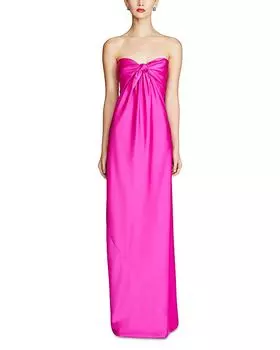 Лизат Сатиновое Платье HALSTON, розовый