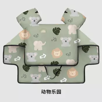 Лобовое стекло электромобиля Xianluozi (xianluozi) утолщено, ветрозащитное и двустороннее водонепроницаемое — Animal Paradise Green [двойная ветрозащитная крышка для рта]