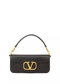 Loco черная женская кожаная сумка через плечо Valentino Garavani