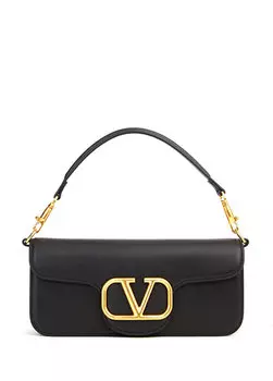 Loco черная женская кожаная сумка через плечо Valentino Garavani