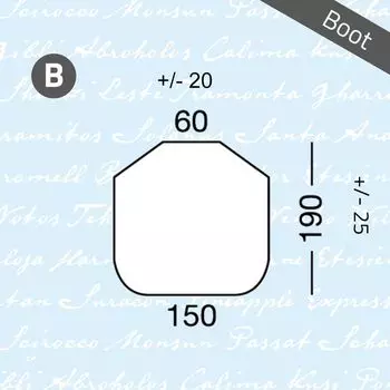 Лодка с льняным полотном типа B белого цвета, носовая часть островной кровати Marine Business