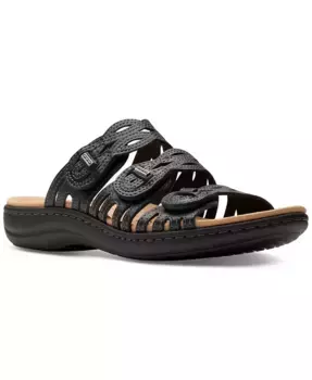 Лодочки Laurieann Ruby с ажурными фигурными ремешками Clarks, черный