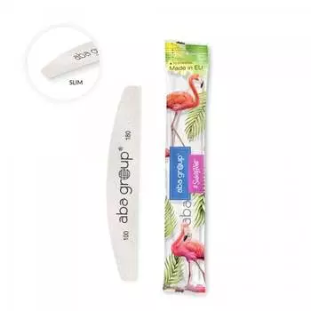 Лодочная напильника серая зебра, тонкая, зернистость 100/180, безопасная упаковка Aba group Crescent