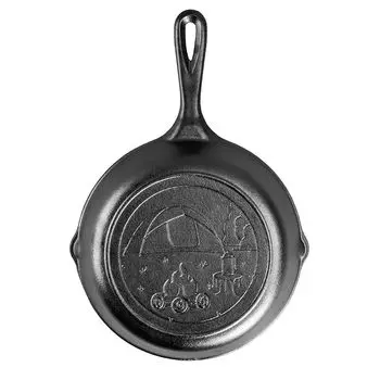 ЛОДЖ Wanderlust 20 см - чугунная сковорода/сковородка/сковородка Lodge, серый