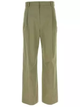 LOEWE брюки прямого кроя с отутюженными стрелками, зеленый