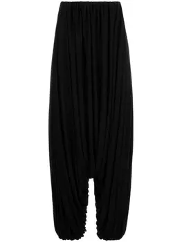 LOEWE брюки с драпировкой, черный