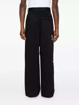 LOEWE брюки с низким шаговым швом, черный