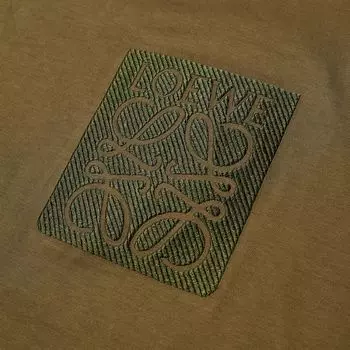 Loewe Футболка с карманами Anagram Fake, зеленый