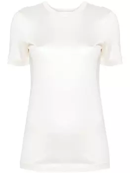 LOEWE футболка с вышивкой Anagram, нейтральный цвет