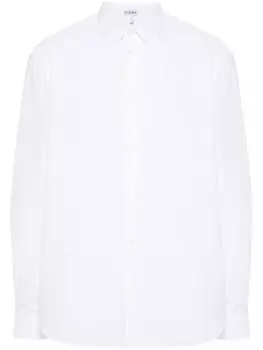 LOEWE хлопковая рубашка, белый