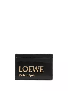 LOEWE картхолдер с тисненым логотипом, черный
