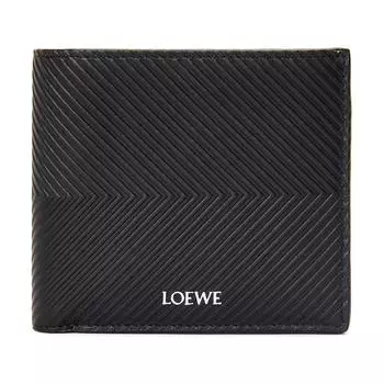 LOEWE Мужской кошелек из коровьей кожи, черный
