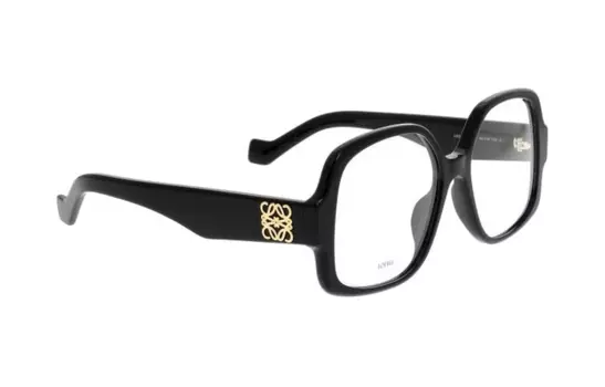 LOEWE Оправа для очков в форме пластины неправильной формы, унисекс, черная